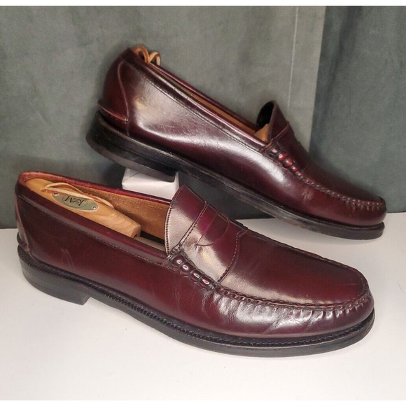 Johnston & Murphy Aristocraft USA Made Cordovan Leather Penny Loafer US 12 A - Picture 2 of 14
